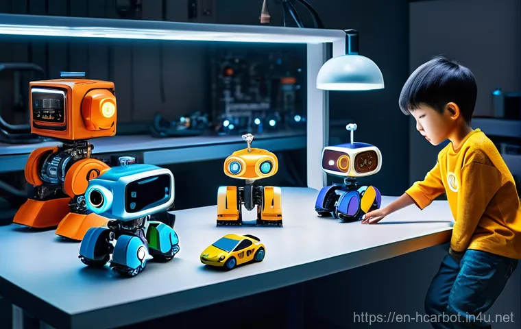 헬로카봇 에피소드 주제별 분류 - **Prompt:** An inspiring scene depicting bravery in the face of adversity, featuring a young boy, re...