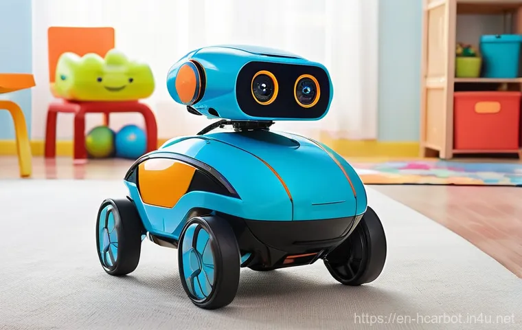 헬로카봇 시청 연령대별 선호도 - **Prompt for Age Group 3-5 (Focus on Wonder and Simple Transformation):**
    "A charming, brightly ...