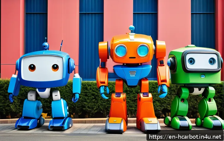 헬로카봇 팬들의 리뷰 영상 - A vibrant scene featuring Hello Carbot characters in mid-transformation, showcasing sleek, colorful ...